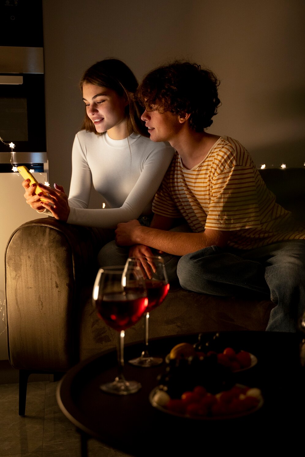 Couple at home
